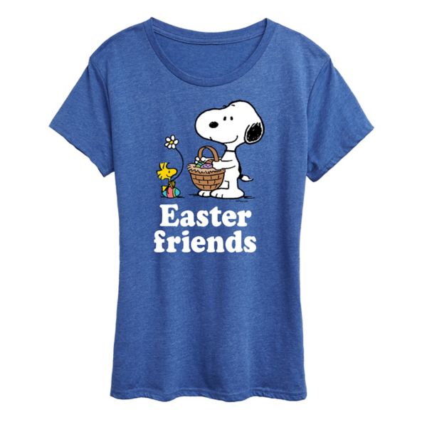 Женская футболка с рисунком пасхальных друзей, Снупи и Вудстока Licensed Character, синий
Женская футболка с рисунком пасхальных друзей, Снупи и Вудстока Licensed Character, синий