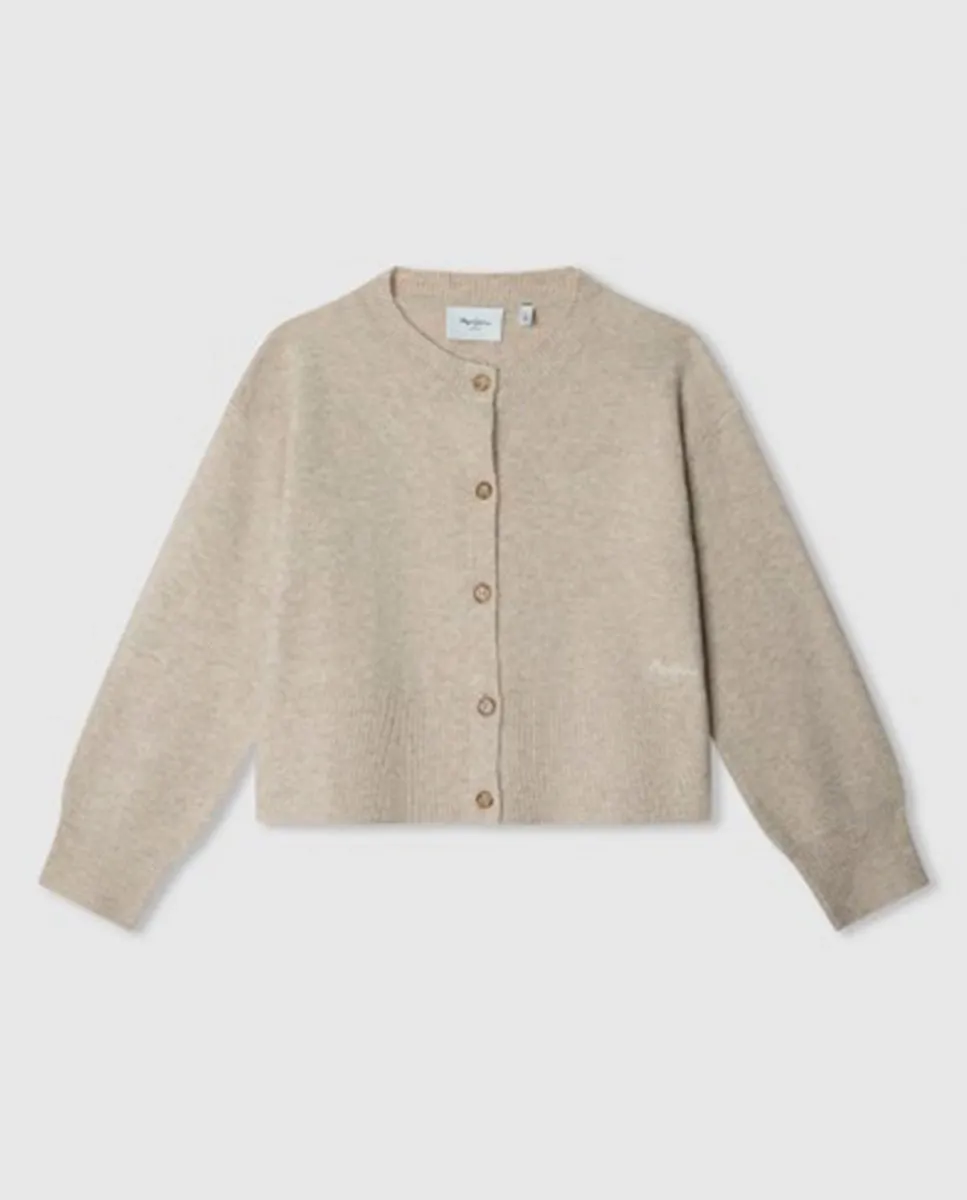 Детский кардиган с вышитым логотипом Pepe Jeans, бежевый
Детский кардиган с вышитым логотипом Pepe Jeans, бежевый