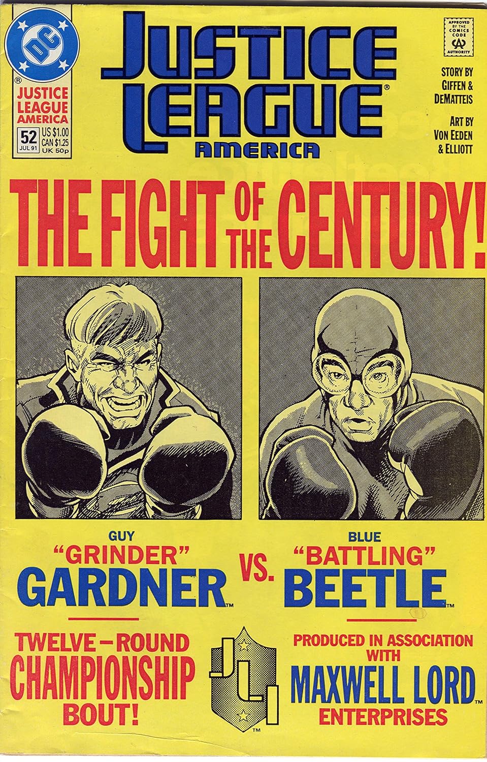 Justice League America : The Fight of the Century - Issue Number 52 - July 1991 (DC Comics)
Justice League America : The Fight of the Century - Issue Number 52 - July 1991 (DC Comics)