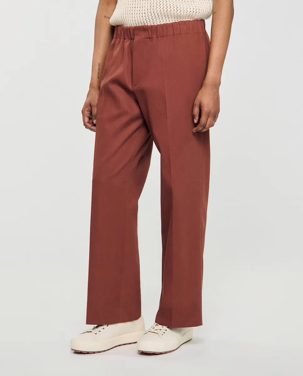 Широкие мужские брюки из эластичного хлопка Sandro, коричневый
Широкие мужские брюки из эластичного хлопка Sandro, коричневый