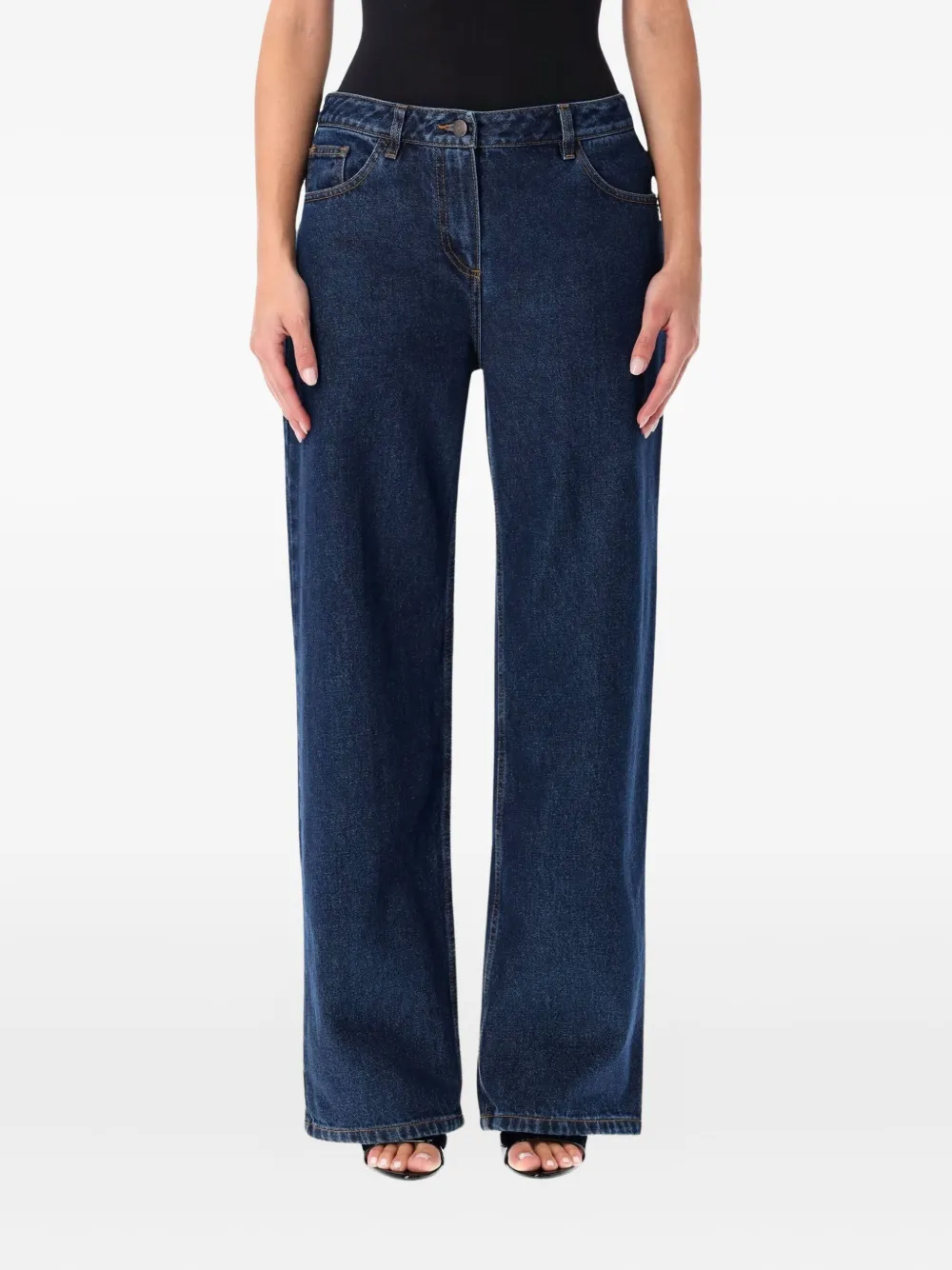 Джинсы на пуговицах Magda Butrym, синий
Джинсы на пуговицах Magda Butrym, синий