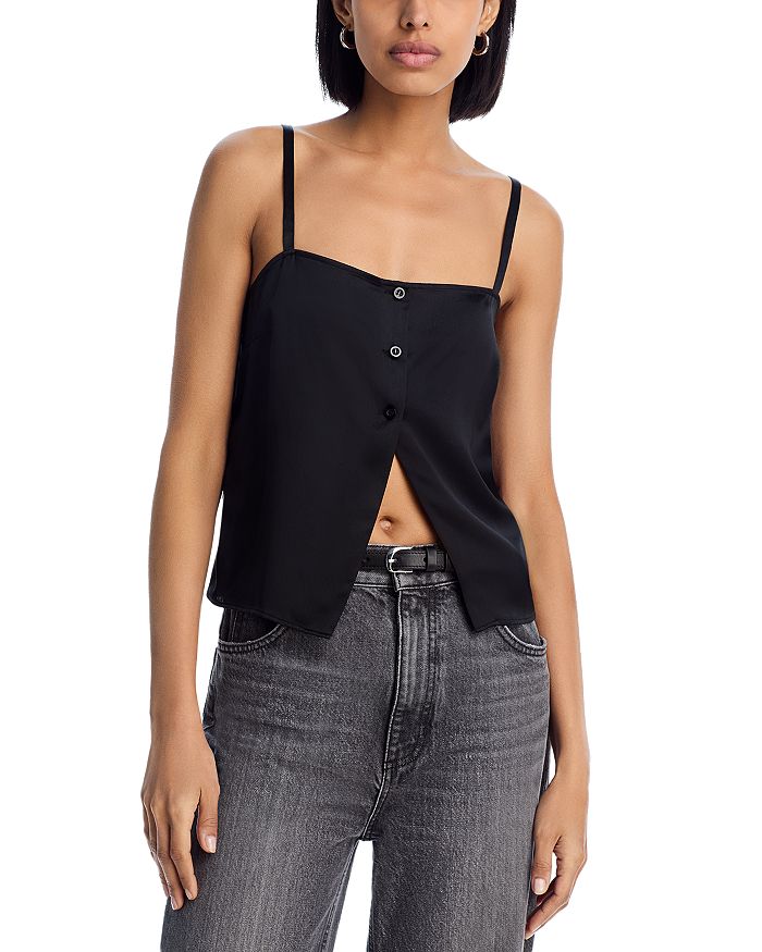 Шелковый топ на пуговицах FRAME, черный
Шелковый топ на пуговицах FRAME, черный