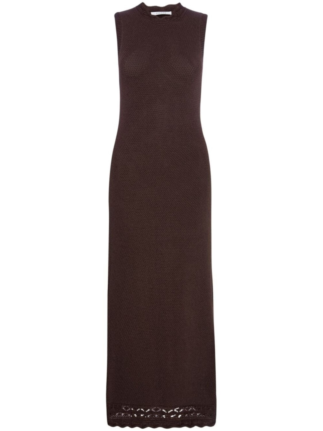 Трикотажное платье макси без рукавов FRAME, коричневый 
Трикотажное платье макси без рукавов FRAME, коричневый