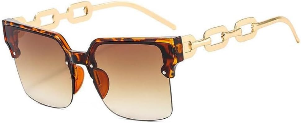 MUTYNE Модные квадратные солнцезащитные очки для женщин, массивная металлическая цепочка для очков, роскошные трендовые очки для женщин с защитой от УФ-излучения UV400, Green Tea
MUTYNE Модные квадратные солнцезащитные очки для женщин, массивная металлическая цепочка для очков, роскошные трендовые очки для женщин с защитой от УФ-излучения UV400, Green Tea