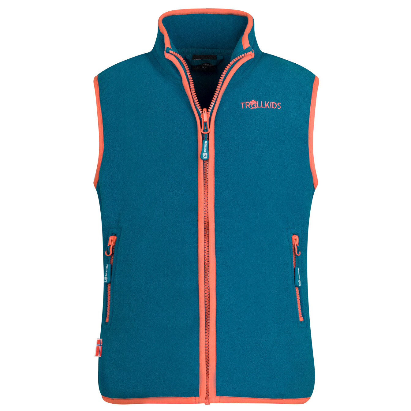 Флисовый жилет Trollkids Kid's Arendal Vest, цвет Atlantic Blue/Glow Orange
Флисовый жилет Trollkids Kid's Arendal Vest, цвет Atlantic Blue/Glow Orange
