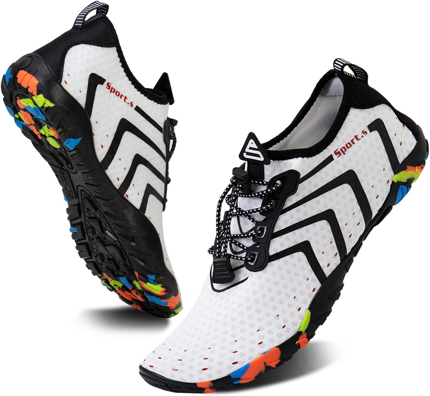 Водные тапочки WateLves для мужчин и женщин, пляжные и для плавания, быстро сохнущие, акваноски, обувь для бассейна, серфинга, йоги и водной аэробики, белый
Водные тапочки WateLves для мужчин и женщин, пляжные и для плавания, быстро сохнущие, акваноски, обувь для бассейна, серфинга, йоги и водной аэробики, белый