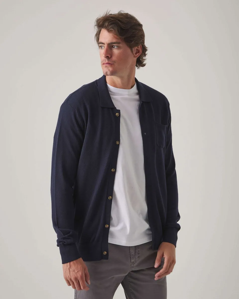 Кардиган на пуговицах темно-синего цвета Scotta 1985
Кардиган на пуговицах темно-синего цвета Scotta 1985