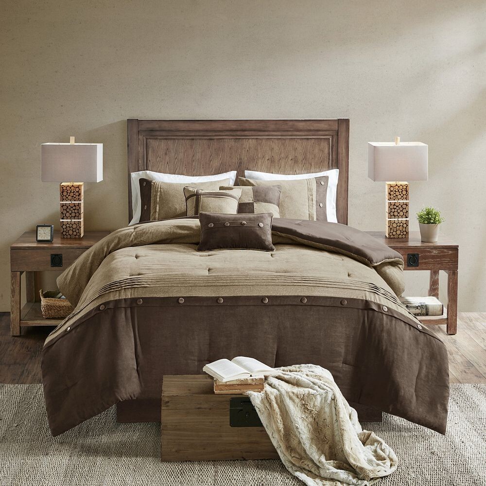 Madison Park Westbrook Комплект одеял из искусственной замши из 7 предметов с декоративными подушками, коричневый
Madison Park Westbrook Комплект одеял из искусственной замши из 7 предметов с декоративными подушками, коричневый