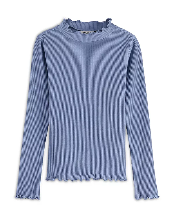 Ребристая футболка для девочек - для малышей и для взрослых Scotch & Soda, синий
Ребристая футболка для девочек - для малышей и для взрослых Scotch & Soda, синий