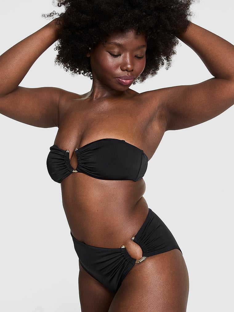 Американский бикини-топ-бандо с подковой Pink, черный
Американский бикини-топ-бандо с подковой Pink, черный