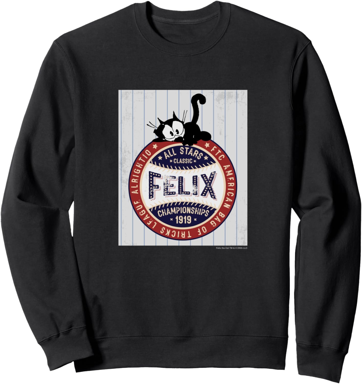 Толстовка с логотипом бейсбольного мяча «Кот Филликс» Felix The Cat, черный
Толстовка с логотипом бейсбольного мяча «Кот Филликс» Felix The Cat, черный