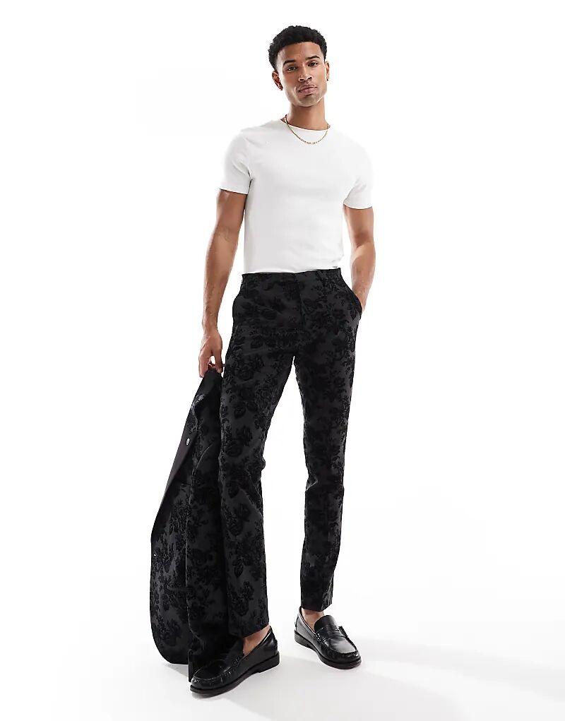 Брюки из костюма Twisted Tailor Fleet с цветочным узором черного и угольного цвета (часть комплекта)
Брюки из костюма Twisted Tailor Fleet с цветочным узором черного и угольного цвета (часть комплекта)