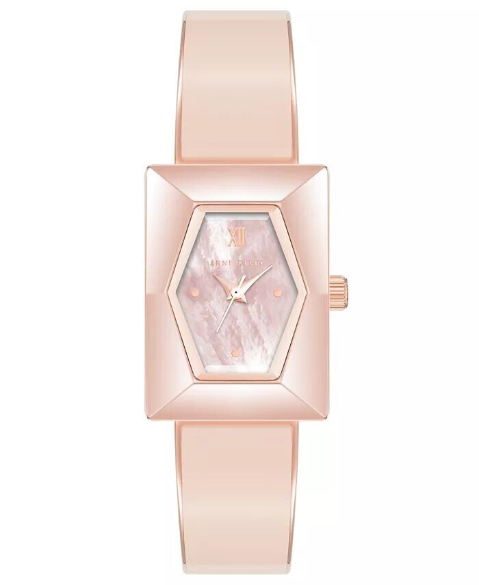 Женские кварцевые часы из сплава розового золота с браслетом из румяной эмали, 20,5 мм Anne Klein, золото
Женские кварцевые часы из сплава розового золота с браслетом из румяной эмали, 20,5 мм Anne Klein, золото