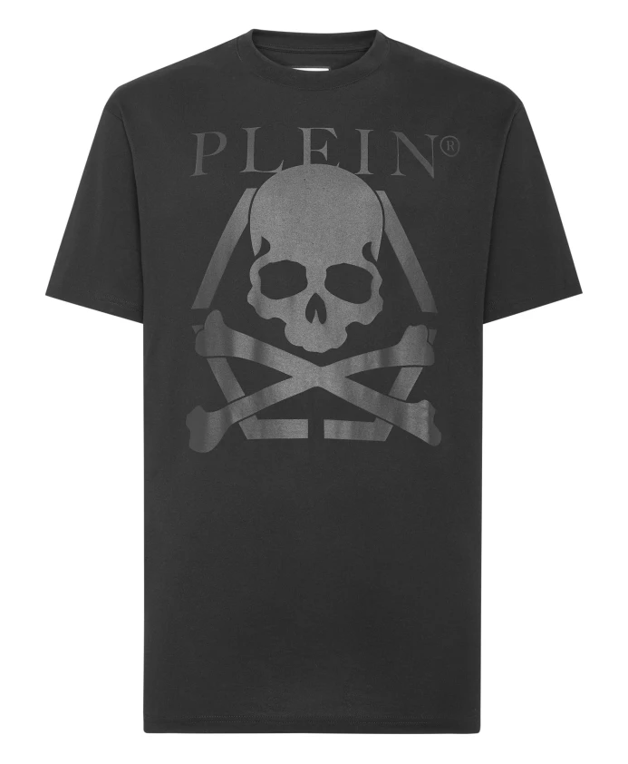 Футболка с круглым вырезом и изображением черепа и костей. Philipp Plein, черный
Футболка с круглым вырезом и изображением черепа и костей. Philipp Plein, черный