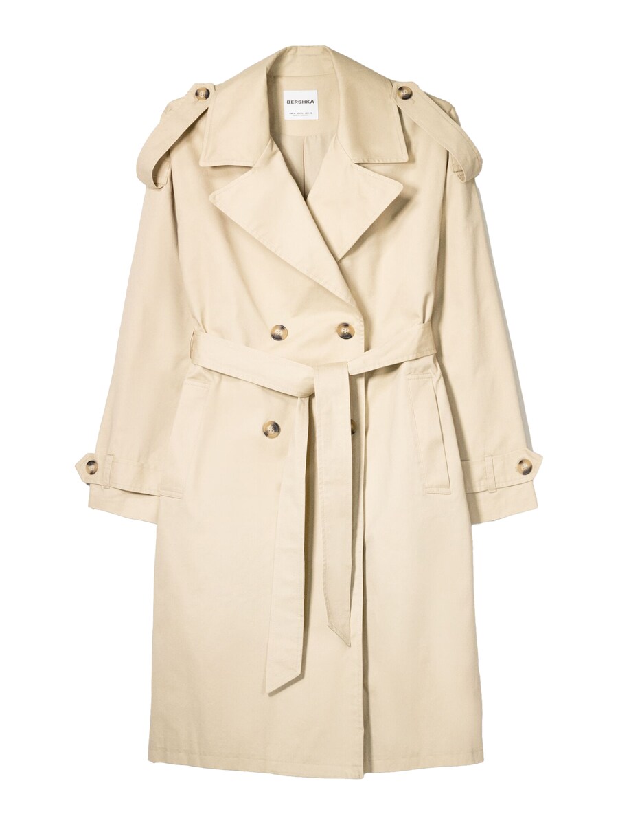 Межсезонное пальто Bershka, светло-бежевый
Межсезонное пальто Bershka, светло-бежевый
