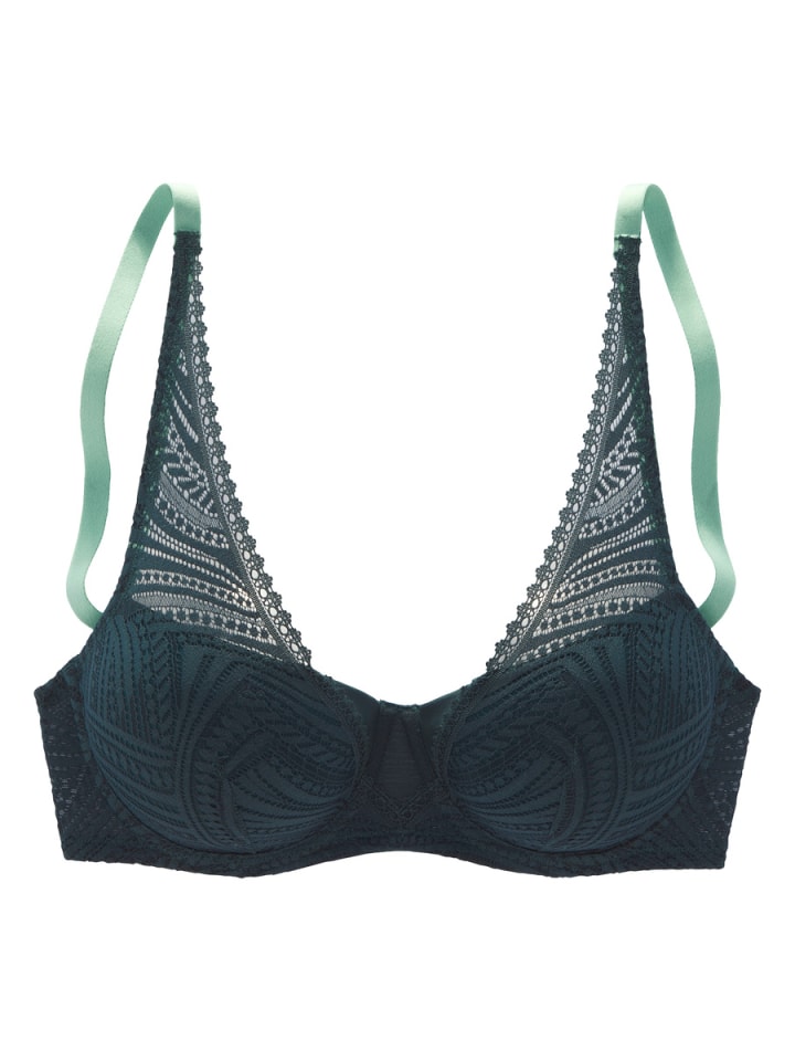 Бюстгальтер с подушечками зеленого и шалфейного цветов s.Oliver
Бюстгальтер с подушечками зеленого и шалфейного цветов s.Oliver