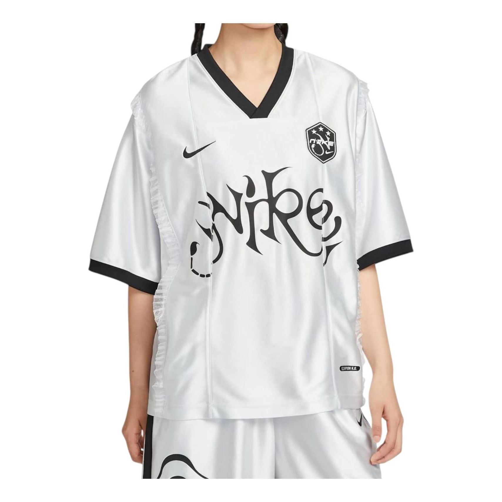 Джерси (WMNS) Nike Short-Sleeved Patterned Knit Jersey Relaxed Fit 'Metallic Silver'
Джерси (WMNS) Nike Short-Sleeved Patterned Knit Jersey Relaxed Fit 'Metallic Silver'