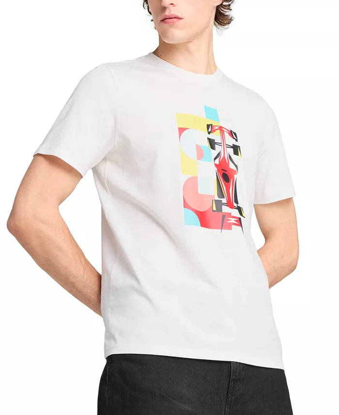 Мужская футболка Scuderia Ferrari с принтом гоночного автомобиля, классический крой Puma, белый
Мужская футболка Scuderia Ferrari с принтом гоночного автомобиля, классический крой Puma, белый