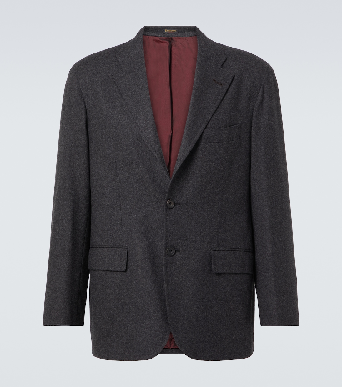Пиджак из шерстяной фланели Rubinacci, Dark Gray 
Пиджак из шерстяной фланели Rubinacci, Dark Gray