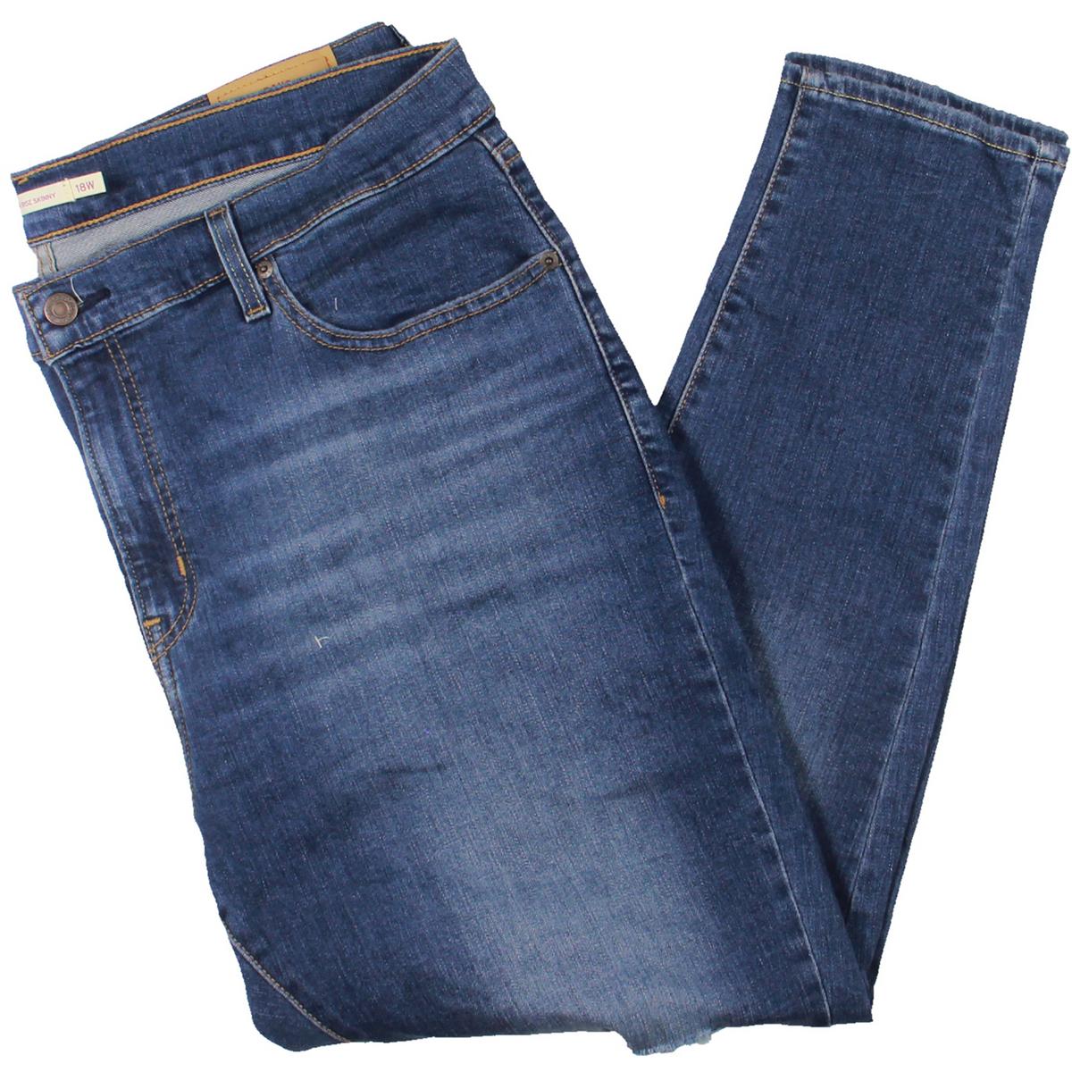 Плюс 721 Высокие обтягивающие женские брюки с потертостями Levi's, синий
Плюс 721 Высокие обтягивающие женские брюки с потертостями Levi's, синий