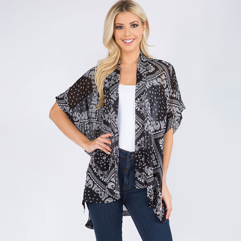 Легкий бохо кимоно пончо с открытой передней частью TRUEDAMES, черный
Легкий бохо кимоно пончо с открытой передней частью TRUEDAMES, черный