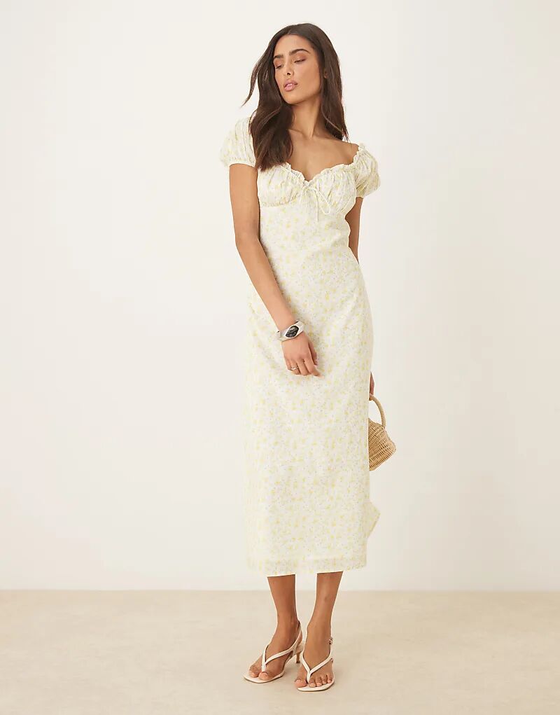 Платье миди «доярка» Эми Джейн Лондон Дафна в лимонно-розовых тонах
Платье миди «доярка» Эми Джейн Лондон Дафна в лимонно-розовых тонах