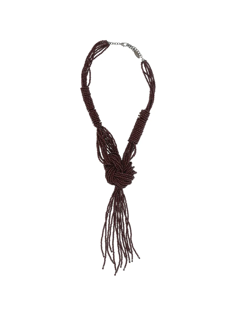 Ожерелье с узлом и бусинами Brunello Cucinelli, красный
Ожерелье с узлом и бусинами Brunello Cucinelli, красный