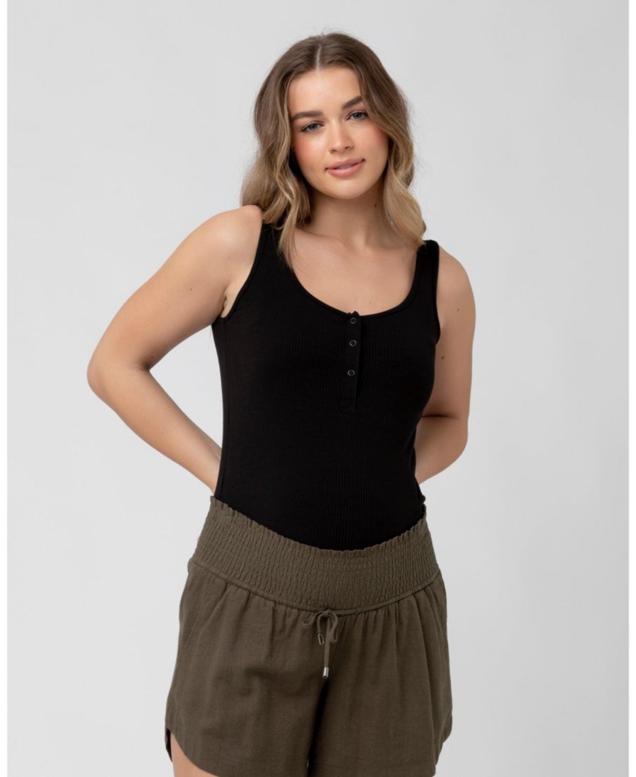 Топ Izzy Button Down Rib Tank черного цвета - стильный топ для кормящих мам Ripe Maternity, Black
Топ Izzy Button Down Rib Tank черного цвета - стильный топ для кормящих мам Ripe Maternity, Black