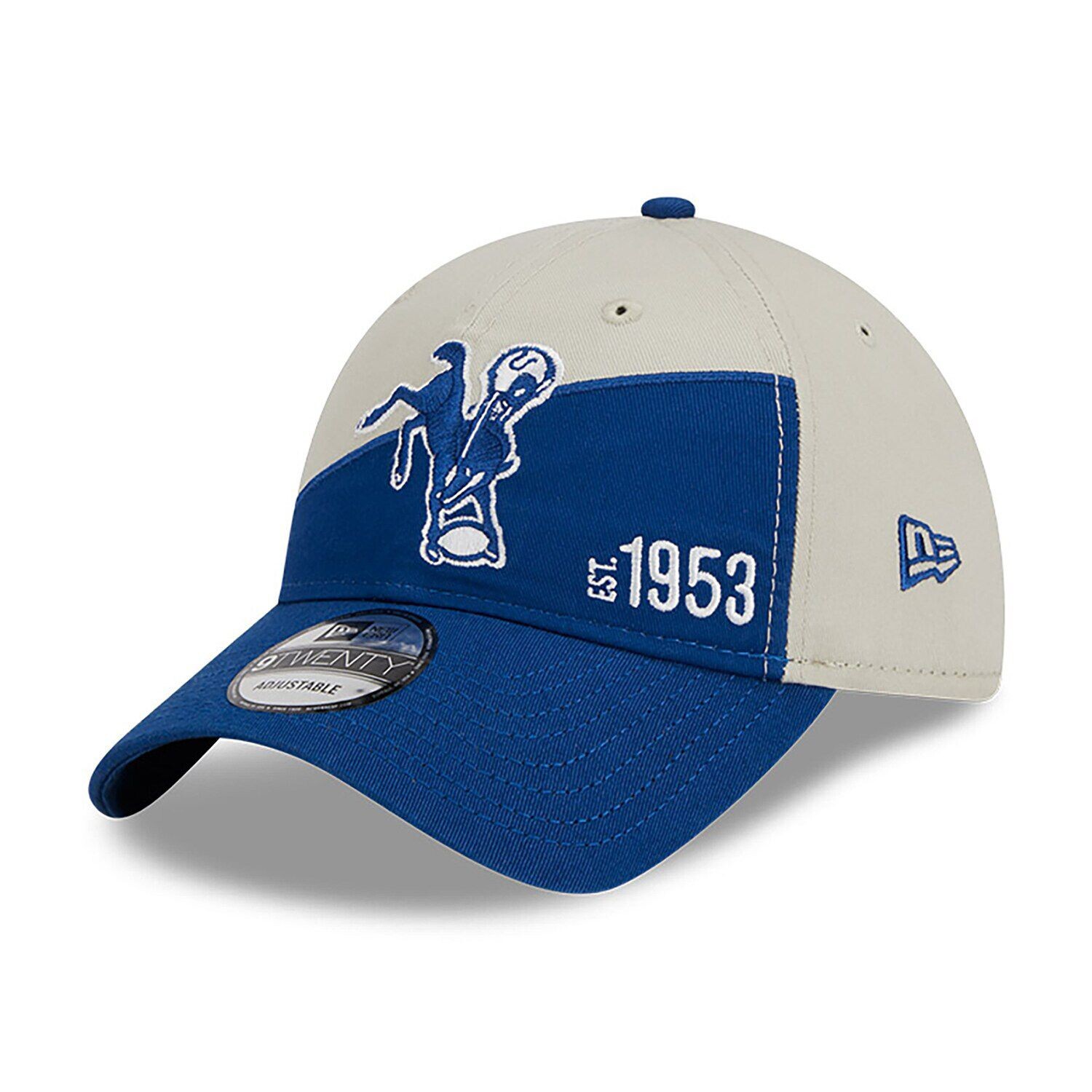 Мужская регулируемая кепка New Era Cream/Royal Indianapolis Colts 2023 Sideline Historic 9TWENTY
Мужская регулируемая кепка New Era Cream/Royal Indianapolis Colts 2023 Sideline Historic 9TWENTY