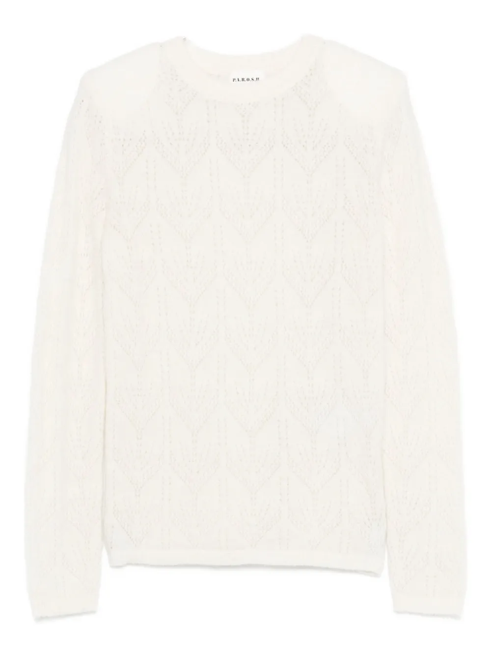 Свитер с шевронным узором P.A.R.O.S.H., белый
Свитер с шевронным узором P.A.R.O.S.H., белый