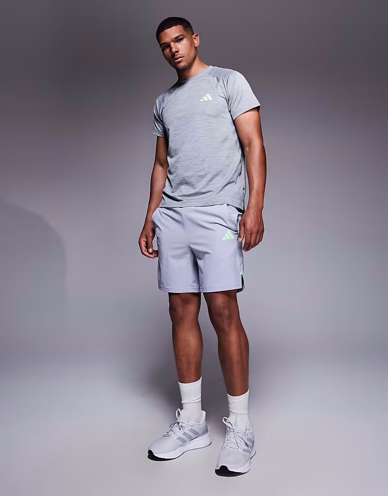 Шорты Adidas Training Gym+ с тремя полосками в серо-зеленых тонах
Шорты Adidas Training Gym+ с тремя полосками в серо-зеленых тонах