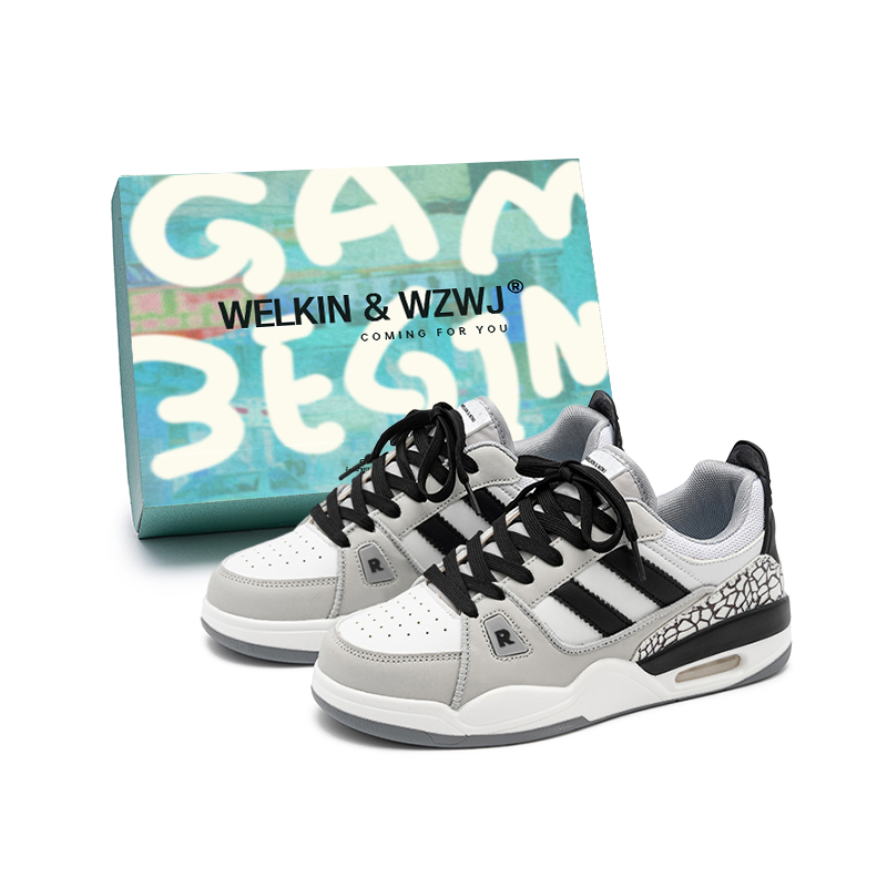 WELKIN&WZWJ Юнисекс скейтборд кеды низкие белые черно-белые серые, цвет White Gray
WELKIN&WZWJ Юнисекс скейтборд кеды низкие белые черно-белые серые, цвет White Gray