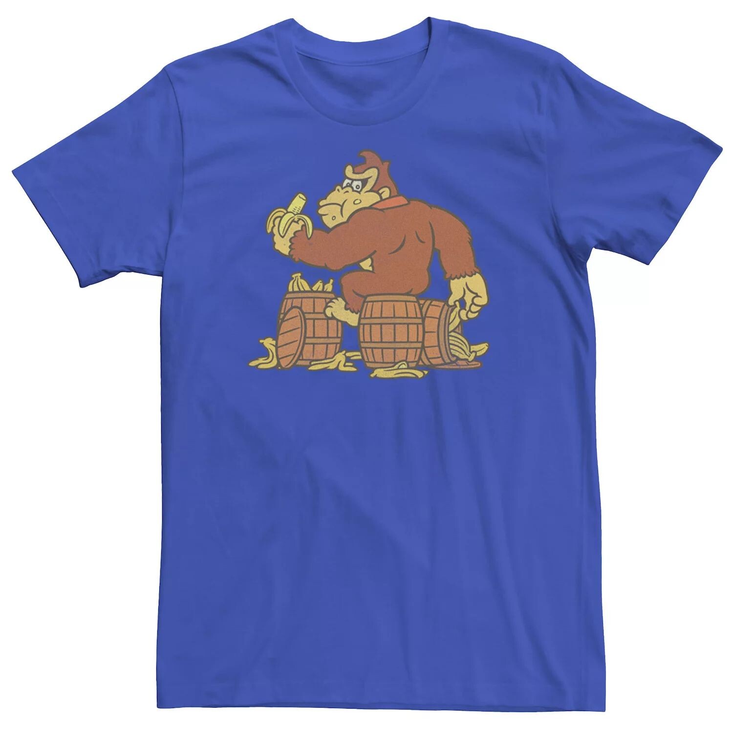 Мужская футболка Donkey Kong Eating Bananas On Barrel Tee Licensed Character 
Мужская футболка Donkey Kong Eating Bananas On Barrel Tee Licensed Character
