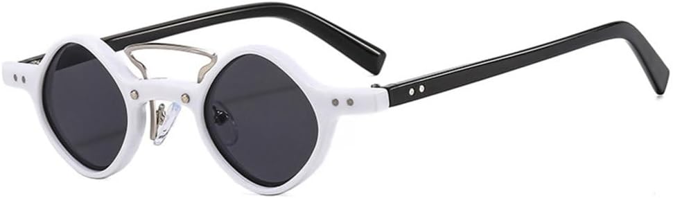 Модные маленькие солнцезащитные очки для женщин в стиле ретро с двойной перемычкой, прозрачными линзами цвета океана, защитой от УФ-излучения UV400; мужские солнцезащитные очки в стиле панк с заклепками TYUVIVO, One Size
Модные маленькие солнцезащитные очки для женщин в стиле ретро с двойной перемычкой, прозрачными линзами цвета океана, защитой от УФ-излучения UV400; мужские солнцезащитные очки в стиле панк с заклепками TYUVIVO, One Size