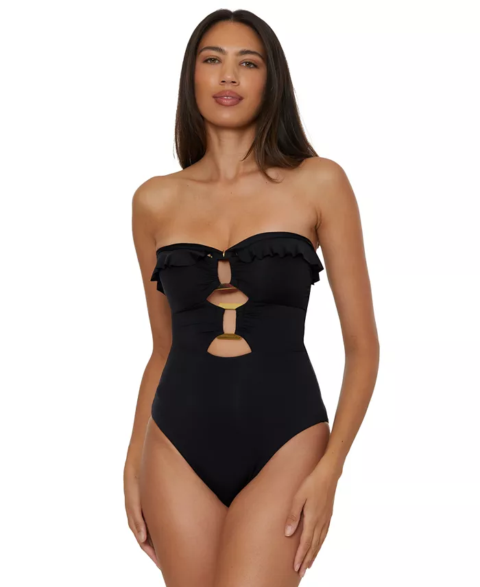 Женский купальник-трансформер с застежками One-Piece Swimsuit Soluna, черный 
Женский купальник-трансформер с застежками One-Piece Swimsuit Soluna, черный