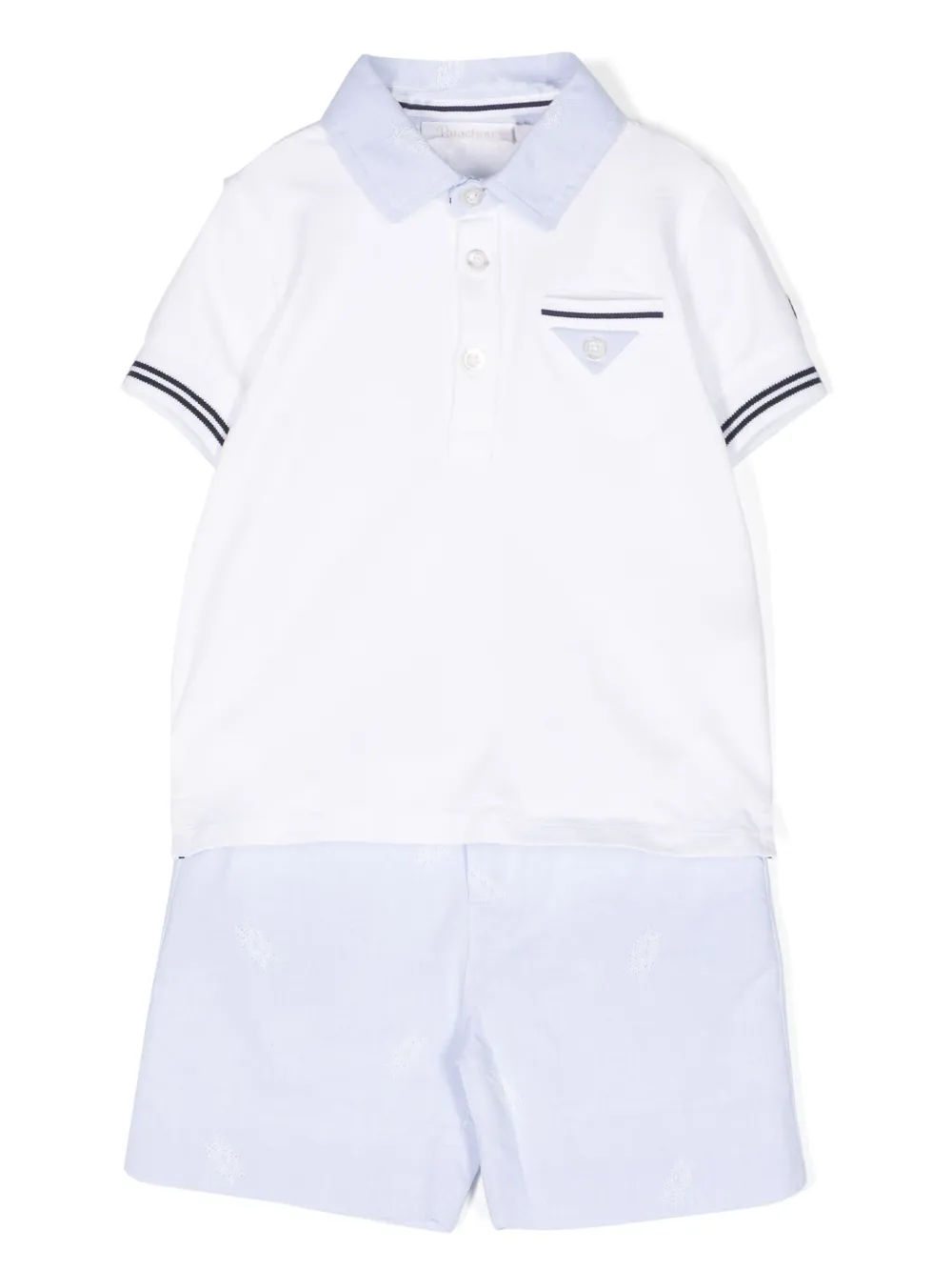 Комплект из шортов и футболки с вышивкой Patachou, синий
Комплект из шортов и футболки с вышивкой Patachou, синий