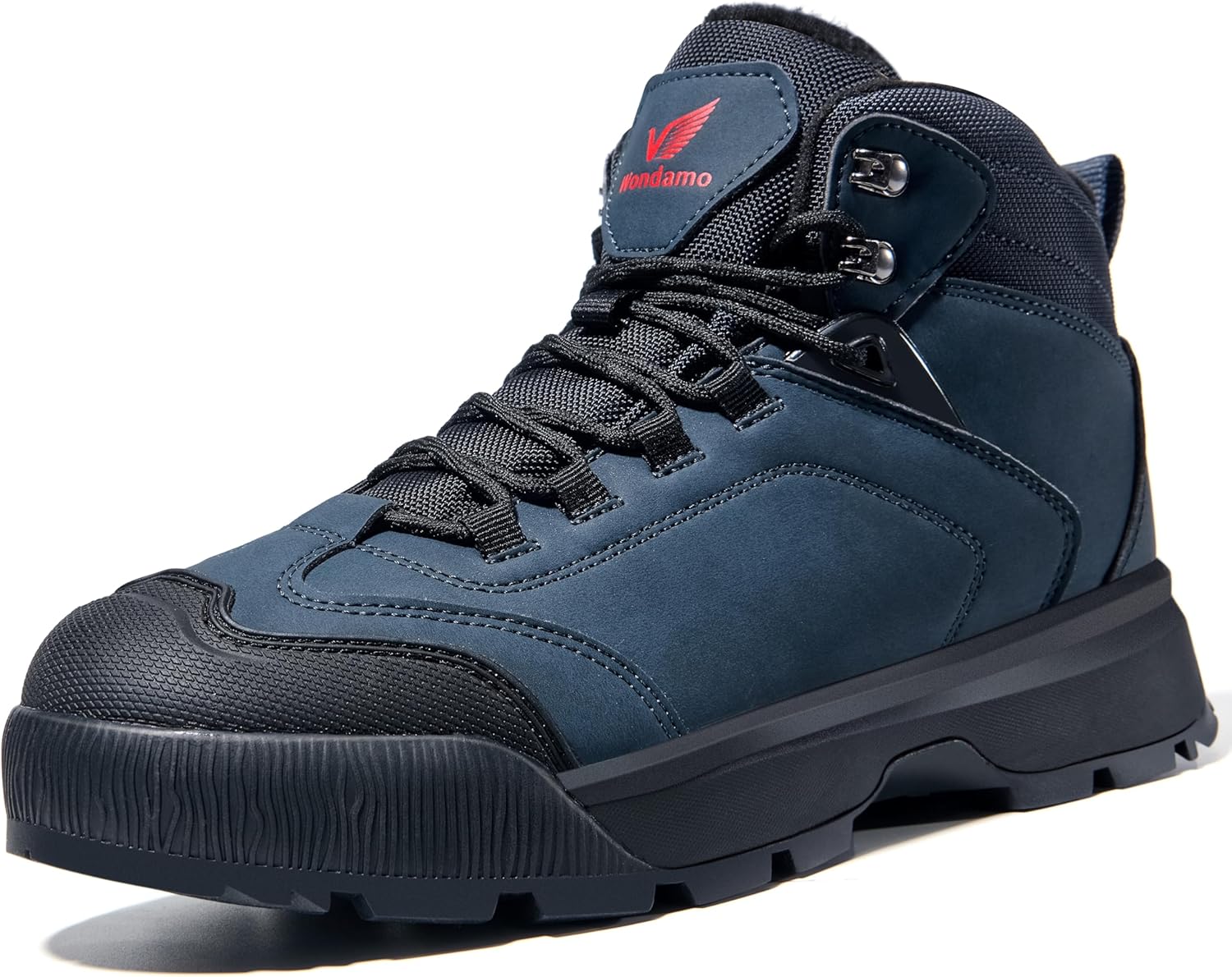 Мужские водонепроницаемые зимние ботинки Wondamo с утепленной носовой частью, холодостойкие, противоскользящие, легкие зимние ботинки, Navy Blue/Black
Мужские водонепроницаемые зимние ботинки Wondamo с утепленной носовой частью, холодостойкие, противоскользящие, легкие зимние ботинки, Navy Blue/Black