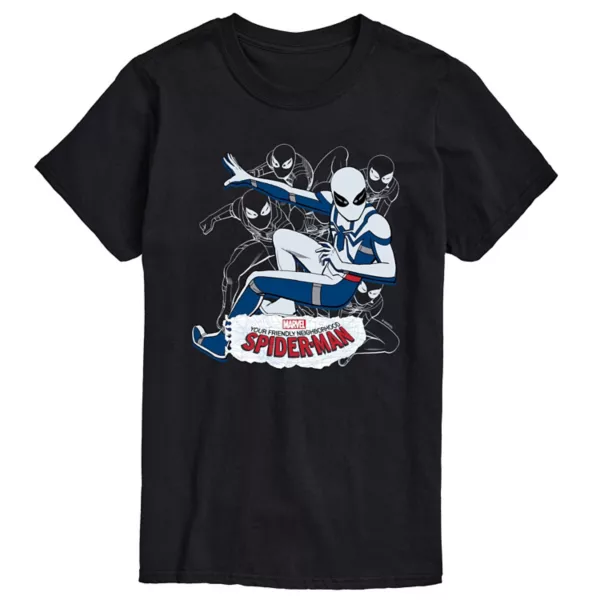 Большая и высокая футболка с коротким рукавом и графикой "Дружелюбный сосед Человек-паук" в стиле Oscorp Marvel, черный
Большая и высокая футболка с коротким рукавом и графикой "Дружелюбный сосед Человек-паук" в стиле Oscorp Marvel, черный