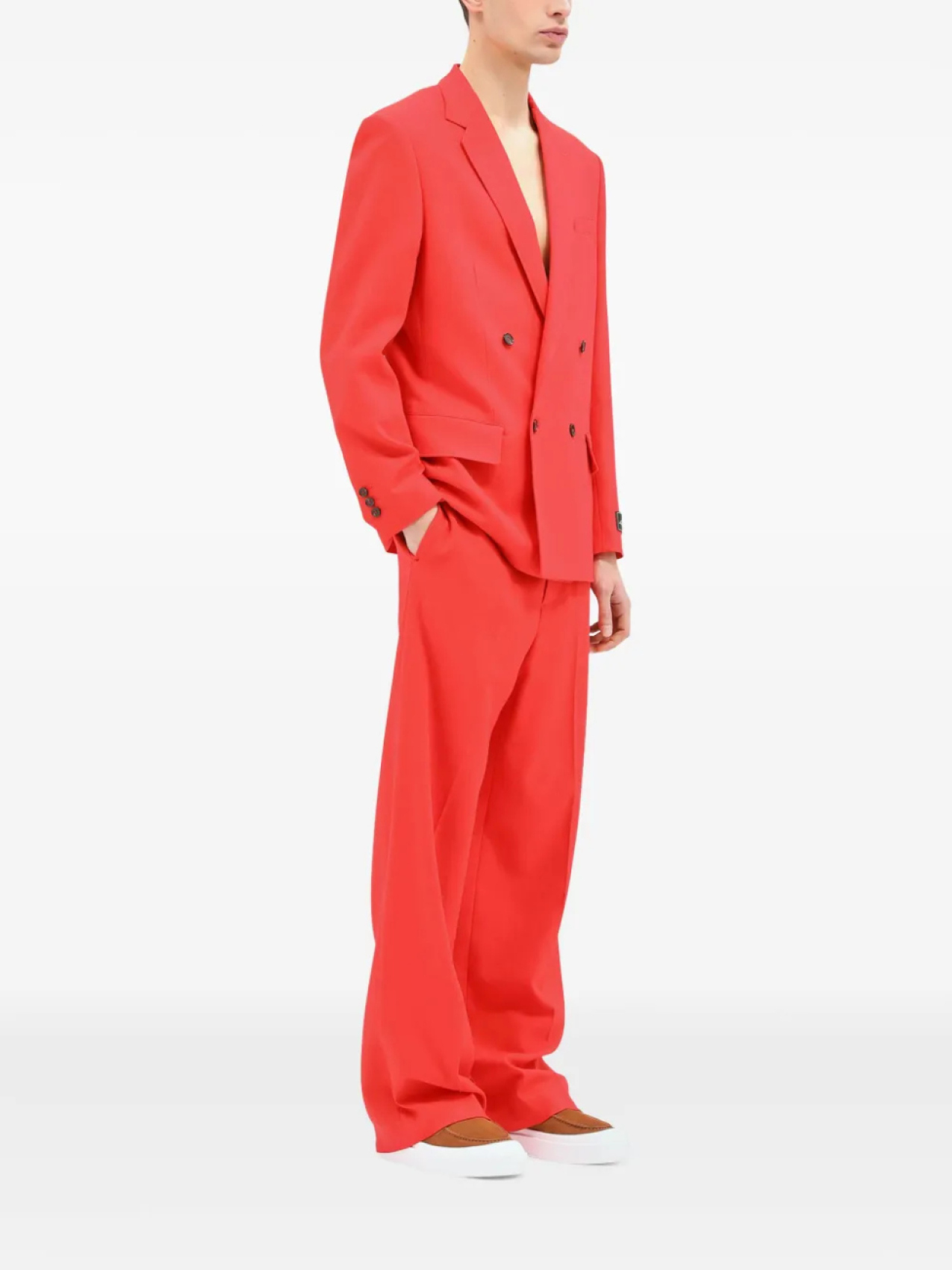 Двубортный блейзер MSGM, красный 
Двубортный блейзер MSGM, красный