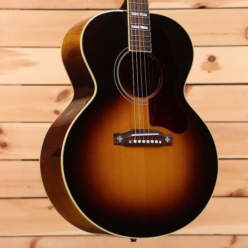 Акустическая гитара Gibson J-185 Original - Vintage Sunburst - 23383043 - PLEK'd
Акустическая гитара Gibson J-185 Original - Vintage Sunburst - 23383043 - PLEK'd