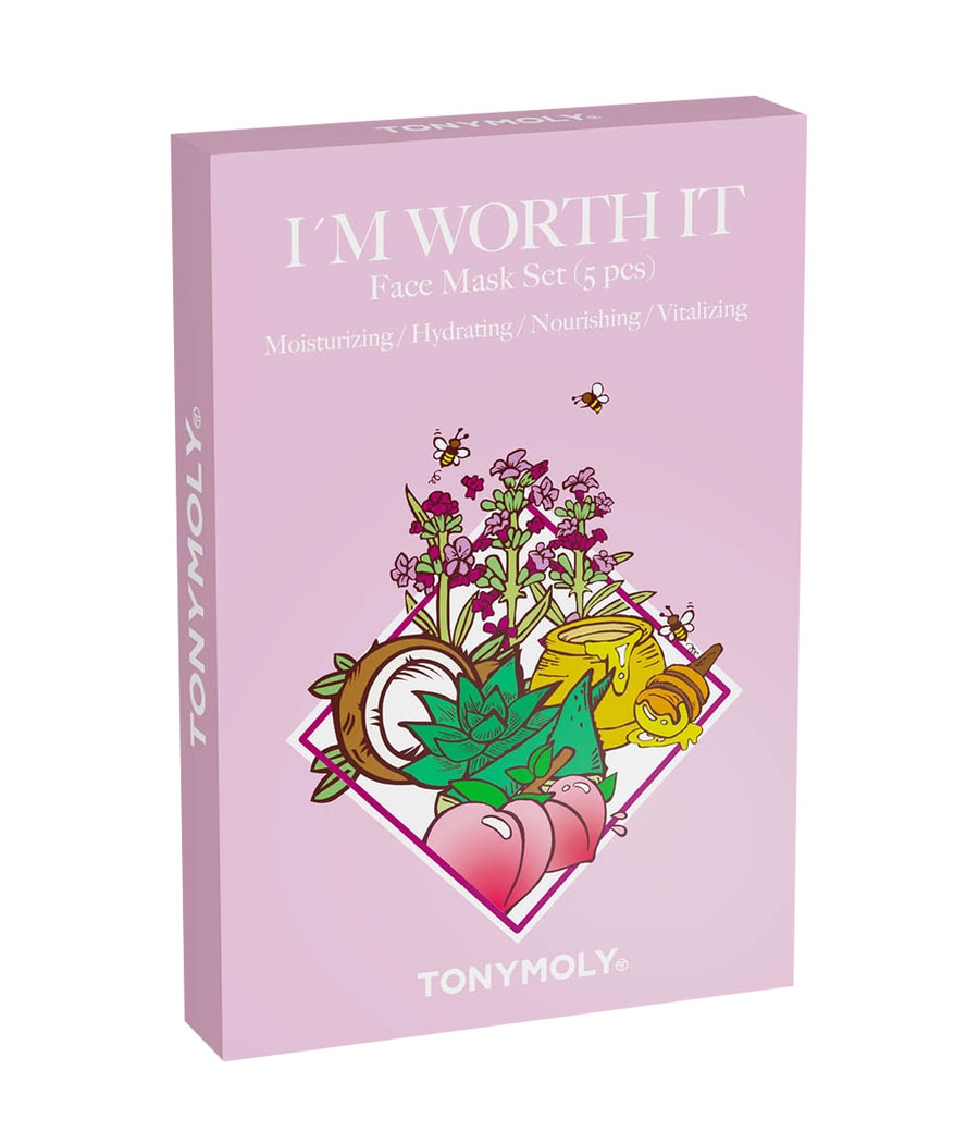 Набор для ухода за лицом TONYMOLY I´m Worth It Face Mask Set 5pcs, 105g
Набор для ухода за лицом TONYMOLY I´m Worth It Face Mask Set 5pcs, 105g