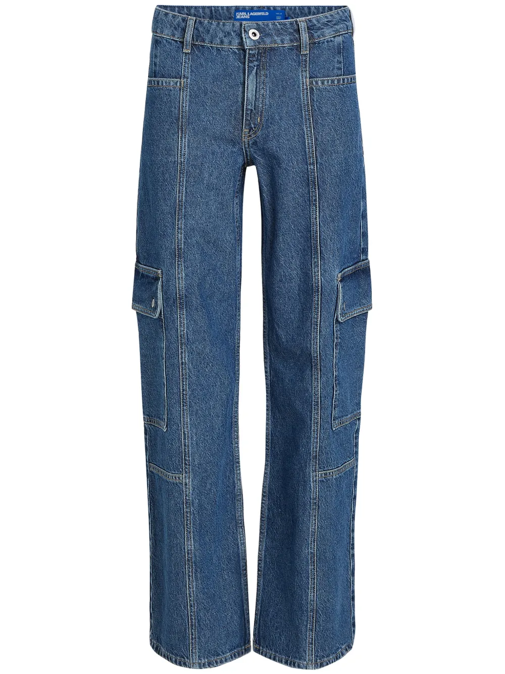 Джинсы карго Karl Lagerfeld Jeans, синий 
Джинсы карго Karl Lagerfeld Jeans, синий