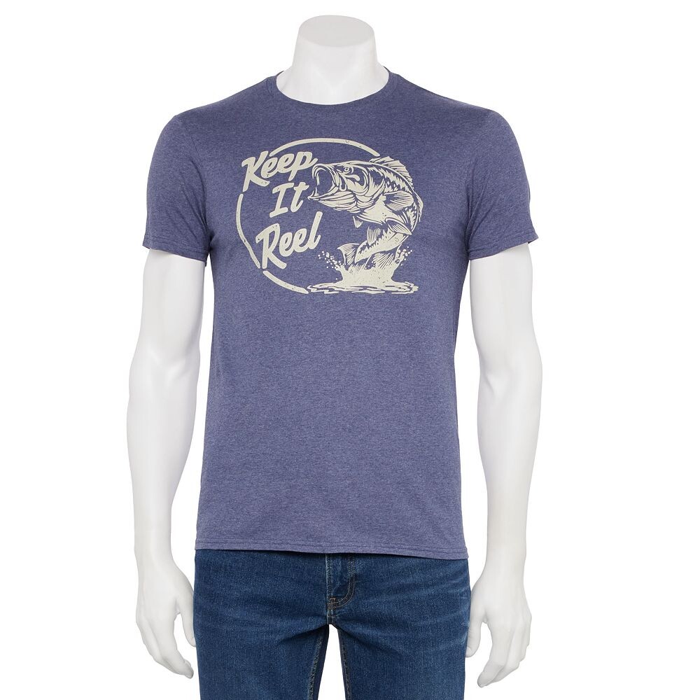 Мужская футболка с рисунком Keep it Reel Generic, цвет Navy Heather
Мужская футболка с рисунком Keep it Reel Generic, цвет Navy Heather