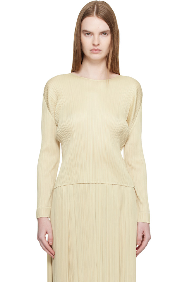 Pleats Please Issey Miyake Бежевая блузка, цвета месяца, декабрь
Pleats Please Issey Miyake Бежевая блузка, цвета месяца, декабрь