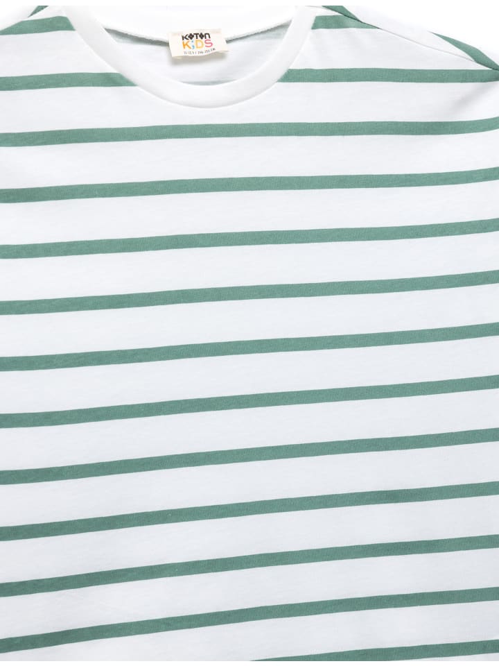 Белая полосатая футболка KOTON
Белая полосатая футболка KOTON