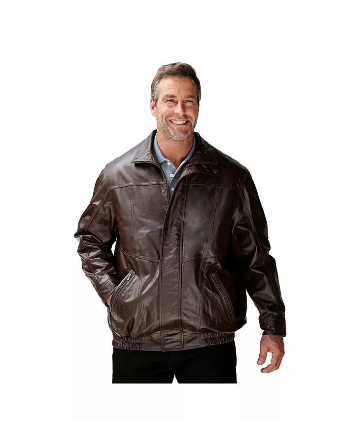 Кожаная куртка-бомбер больших размеров Big & Tall KingSize, коричневый
Кожаная куртка-бомбер больших размеров Big & Tall KingSize, коричневый