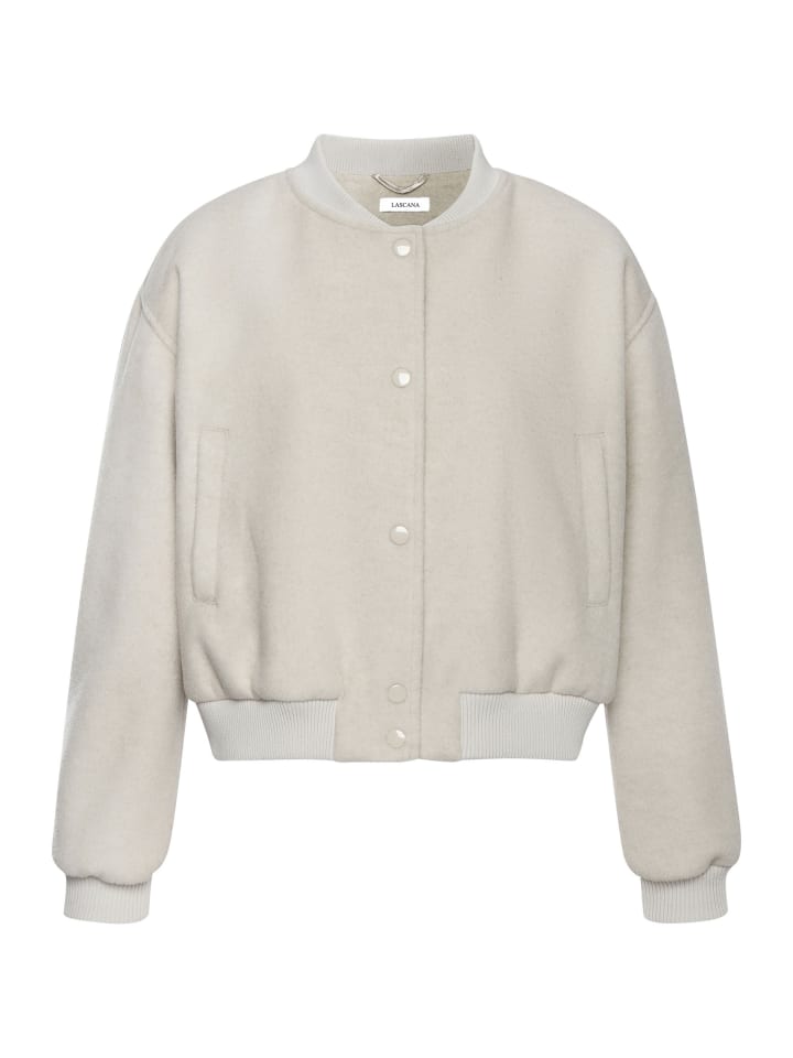 Куртка-бомбер песочного меланжа LASCANA
Куртка-бомбер песочного меланжа LASCANA