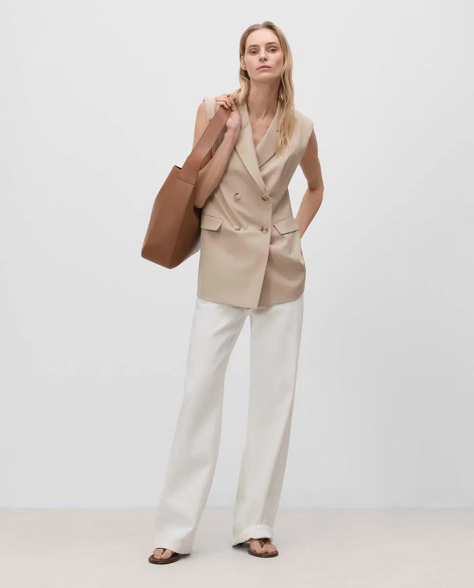 Женский жилет с двойным крестом Simorra, бежевый
Женский жилет с двойным крестом Simorra, бежевый