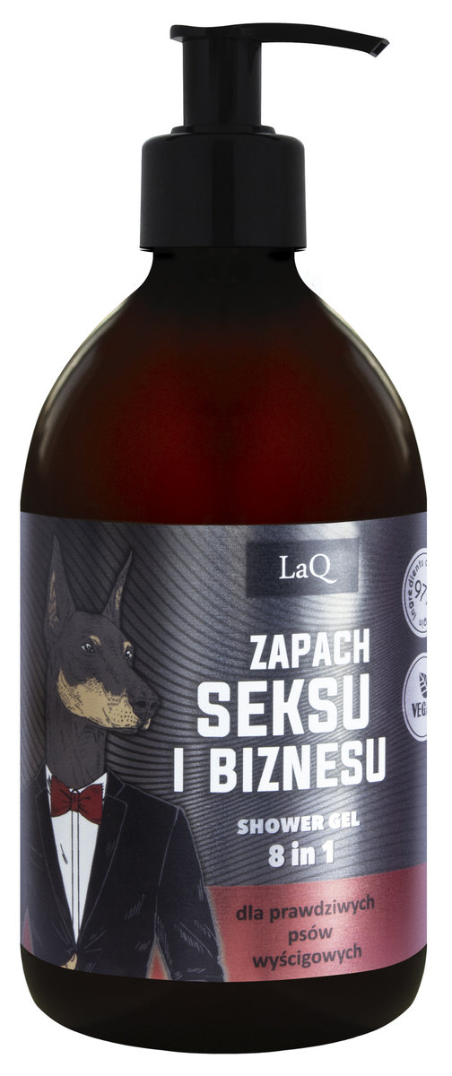 LaQ, Доберман с ароматом секса и бизнеса, Гель для душа для мужчин 8в1, 500 мл
LaQ, Доберман с ароматом секса и бизнеса, Гель для душа для мужчин 8в1, 500 мл