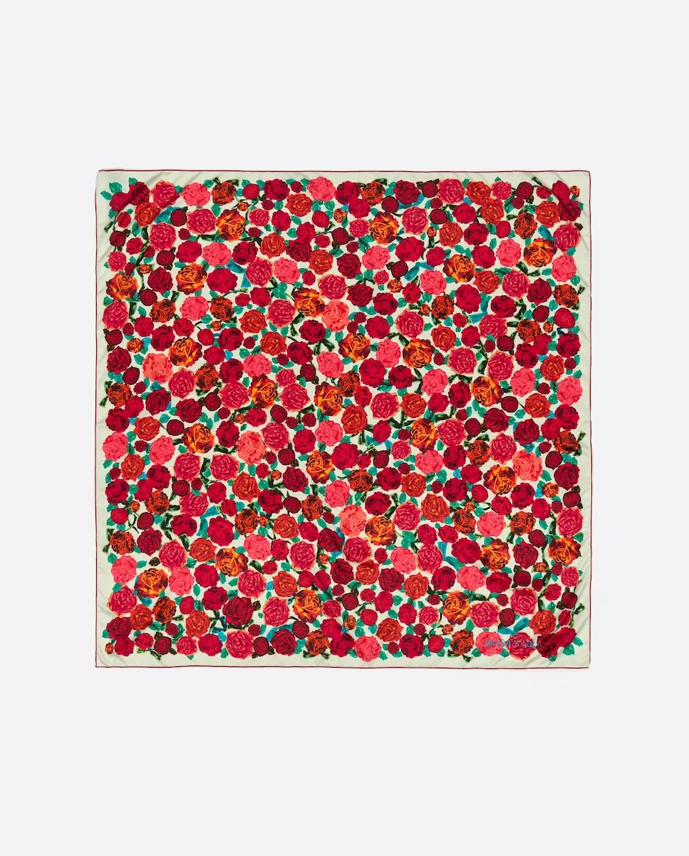 Женский платок с розами цвета клубники Bimba y Lola
Женский платок с розами цвета клубники Bimba y Lola